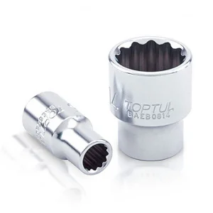 Головка торцева TOPTUL дванадцятигранна 1/4" 7мм (BAEB0807)