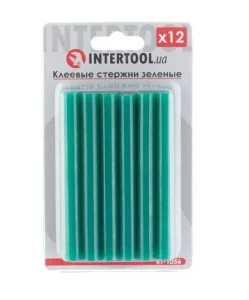 Стержні клейові Intertool зелені 11,2х100мм 12шт (RT-1056)