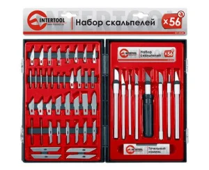 Набір скальпелів Intertool 56шт (HT-0530)