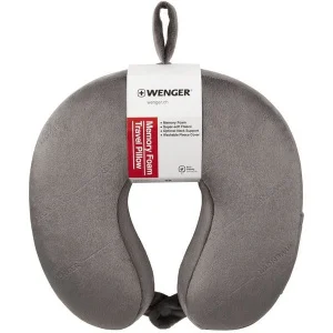Фото подушка флисовая wenger memory foam travel neck pillow серая (611884)