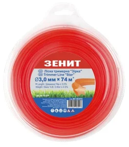 Леска для триммера Зенит Звезда 3,0мм/74м (40130074)