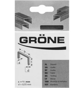 Скоби Grone 15x6x1,1мм 500шт (2553-820815)