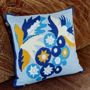 Фото подушка вязаная прованс самчиковские мотивы - наследие 45x45см (041852)