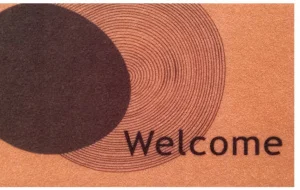 Фото коврик придверный izzihome perla kapi paspasi bej paradoks welcome 35x60см (103plbprd4166)