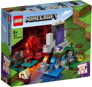 Фото конструктор lego minecraft разрушенный портал 316 деталей (21172)
