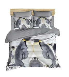 Комплект постільної білизни Lighthouse ranforce+3D Lovely Family 200x220см євро (446OZ_2,0)