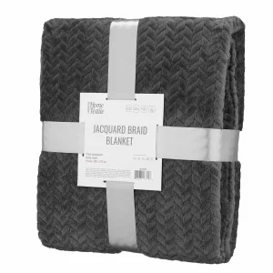 Плед Ardesto Jacquard Braid 200х220см сірий (ART0204JB)