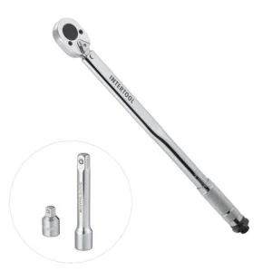 Ключ динамометричний Intertool 1/2" перехідник 1/2x3/8 подовжувач 125мм 1/2" (XT-9007)
