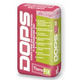 Клей для пенополистирольных и минераловатных плит Dops Thermfix Optima 25кг