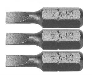 Біта викруткова STHOR SL4x25мм 3шт (65480)