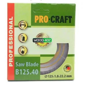 Пиляльний диск Procraft B125.40 40T (012540)