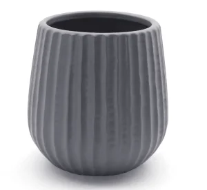 Ваза-кашпо MVM DH-FLOWERS-25 S сіра 12,5х12,5х13см (DH-FLOWERS-25 S GRAY)