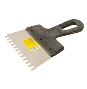 Шпатель зубчастий MASTERTOOL 150х6х6мм (19-6615)