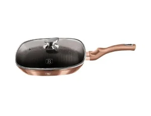 Пательня-гриль Berlinger Haus ROSE GOLD 28x28x4,1см (1610N-BH)