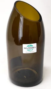 Ваза Mazhura скляна зі скосом 18см, d8см (mz706630)