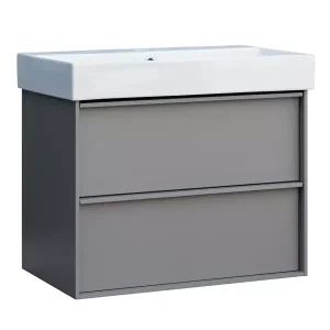 Тумба з раковиною та сифоном Devit Quadra 70см (083070G)