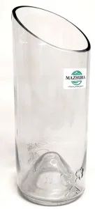 Ваза Mazhura скляна прозора 20см, d7см (mz710797)