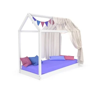 Ліжко будиночок Sportbaby біле 80х190см