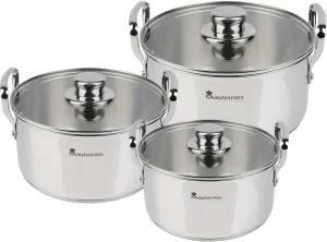 Набір каструль з кришками MasterPro Smart, 3,14/6,5/11,6л, 6 предметів (BGMP-2145)