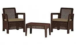 Набор мебели Allibert Tarifa Balcony Set коричневый