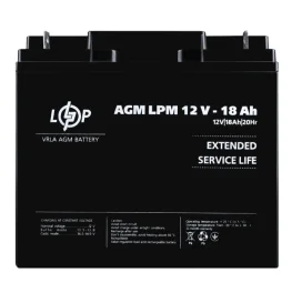 Аккумулятор кислотный LogicPower AGM LPM 12V 18Ah (4133)