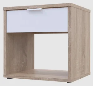 Тумба Doros N2 41510007 Дуб Cонома, білий 40х33,1х41,2см (1782247310)