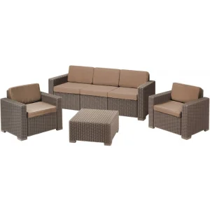 Набір меблів Allibert California 3 seater бежевий