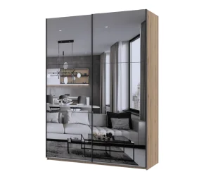 Шафа купе Doros G-Caiser Дуб Евок 2 Дзеркала/3 частини 180х60х240 (80737752)
