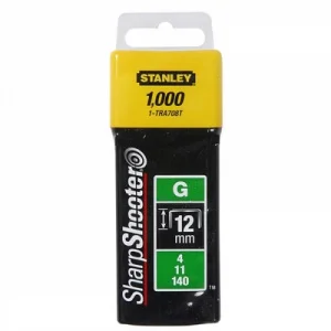Скоби до степлера STANLEY Heavy Duty тип G 12мм 1000шт (1-TRA708T)