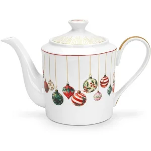 Заварювальний чайник Fissman CHRISTMAS BALLS порцеляна 1150мл (16088)