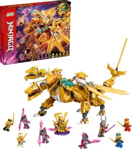 Фото конструктор lego ninjago золотой ультрадракон ллойда 989 деталей (71774)
