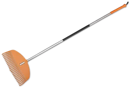 Грабли пластиковые Bradas TQ 23 зубца, с алюминиевым черенком TQ-G23TA