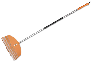 Грабли пластиковые Bradas TQ 23 зубца, с алюминиевым черенком TQ-G23TA