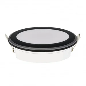 Фото светильник встроенный horoz electric parker-12 12w 4200k 1000lm d-148мм черный круглый (016-071-0012-020)