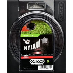 Леска для триммера Oregon Nylium starline 1,6х15м (533745)