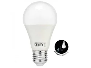 Лампа Horoz Electric FORCE-10 з датчиком руху 5-8м, А60 LED 10W 4200K E27 (001-067-0010-030)
