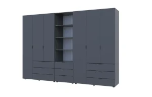 Шафа для одягу Doros Гелар Графіт 3та3ДСП з пеналом 292,4х49,5х203,4 (42005172)