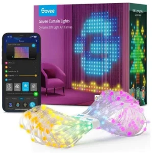 Гірлянда Smart LED Govee H70B1 Curtain Light RGB 520 LEDs RGBIC IP65/IP44 10м (H70B13A1)