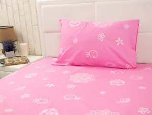 Фото набор простынь и наволочка руно розовый бязь 145x215см (12.114_pink)