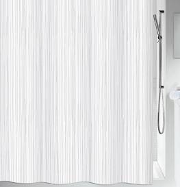 Фото шторка для ванной spirella raya polyester белая 180x200см (10.14418)