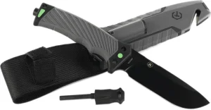 Ніж Ganzo G8012V2-GY сiрий з паракордом
