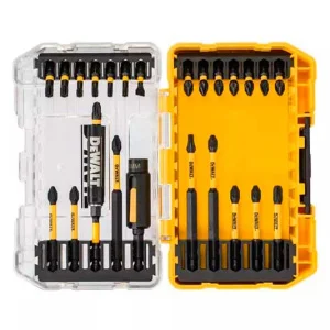 Набір біт DeWALT EXTREME FLEXTORQ Phillips, Pozidriv, Torx, Slotted, 25 шт, кейс (DT70730T)