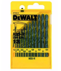Набір свердел по металу DeWALT HSS-R 13шт (DT5912)