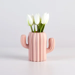 Ваза декоративна MVM DH-FLOWERS-02 65х70х110мм рожева (DH-FLOWERS-02 PINK)