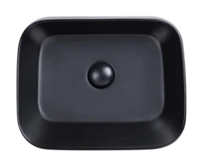 Раковина-чаша Qtap Scorpio з донним клапаном 45х39х12см (QT14112242MBMB)