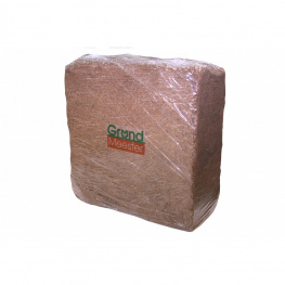 Кокосовый блок GrondMeester, в упаковке, 4,5 кг 30х30х15 см (100 чипсы х 0 торф) UNI100SS