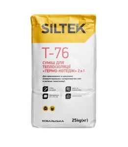 Клей для пенопласта и минеральной ваты Siltek T-76 Термо-коттедж 25кг