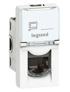 Розетка RJ45 Legrand Mosaic білий (076552)