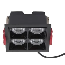 Фото светильник nowodvorski midi led black 16w 4000k recessed (10064)