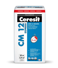 Клей для плитки Ceresit CM 12 Express 25кг